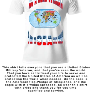 USMC VETERAN MEN WHITE T-SHIRT