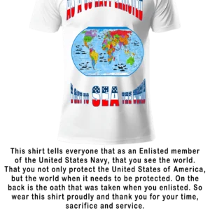 US NAVY Enlisted Men WHITE T