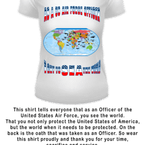 US AIR FORCE Officer Women V NECK White