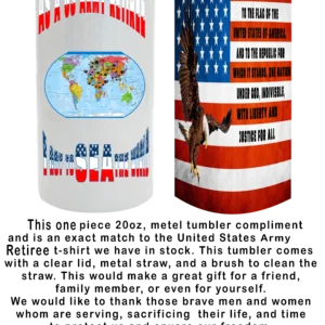US ARMY RETIREE TUMBLER