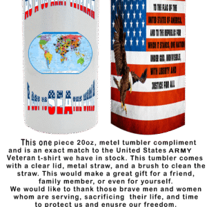 US NAVY OFFICER TUMBLER STARS AND STRIPS