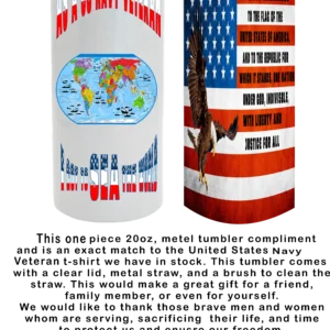 US NAVY RETIREE TUMBLER