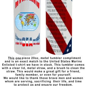 USMC ENLISTED TUMBLER STARS AND STRIPS