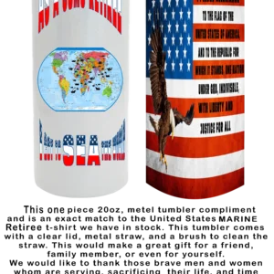 USMC RETIREE TUMBLER