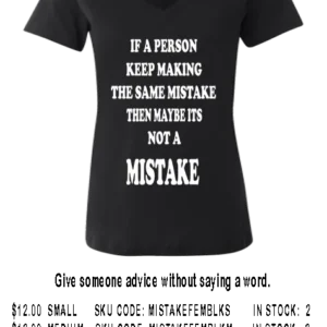 MISTAKE WOMEN BLACK T